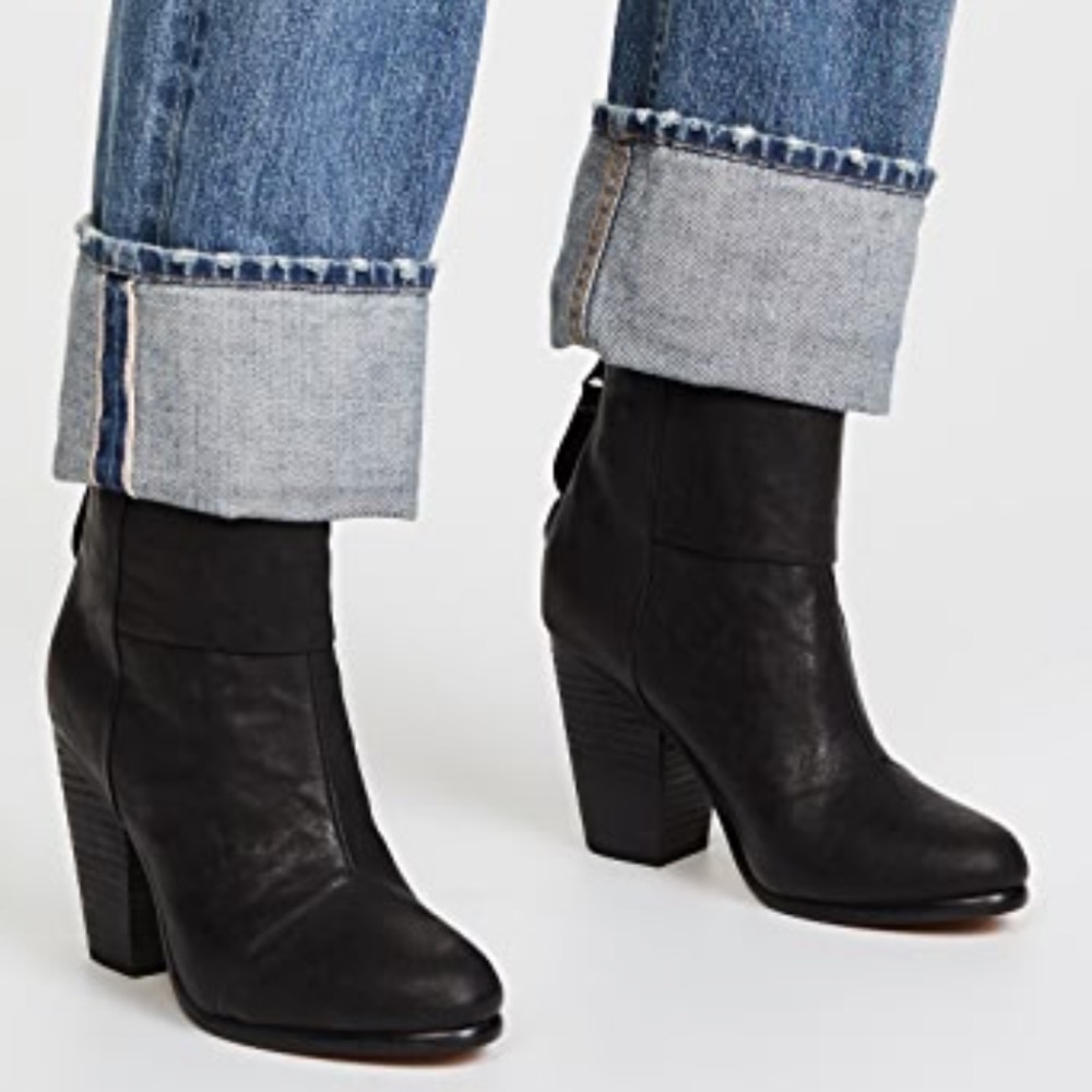 Rag & bone newbury boots in dark brown